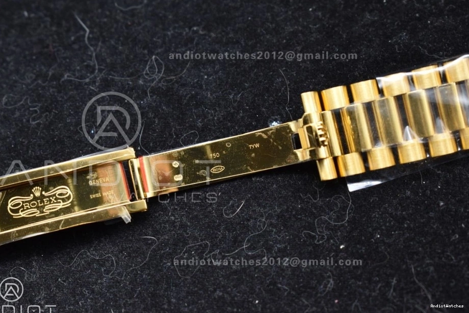 Soft 1:1 Date Bracelet ARF Weight) Crystal On President (Gain 656 Best YG Day Edition Black Dial 228238 VR3255 40 0228